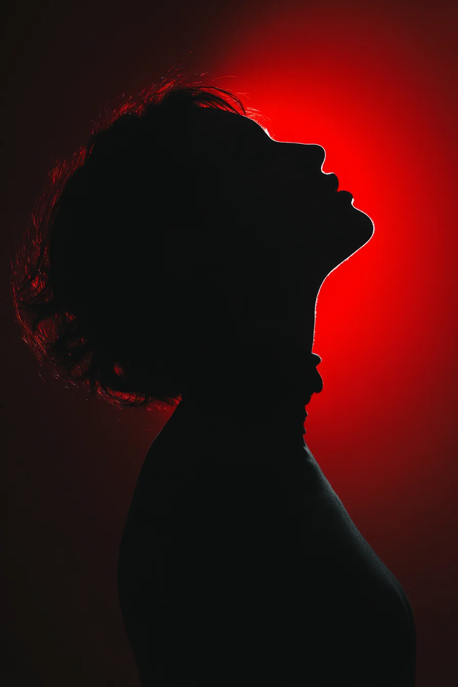 Crimson Light, Shadowed Profile