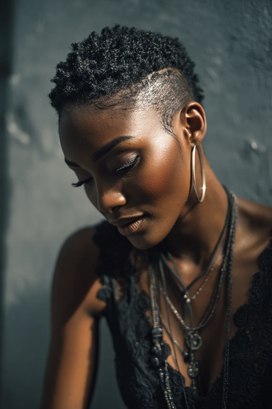 Cropped Coils with a Sharp Fade