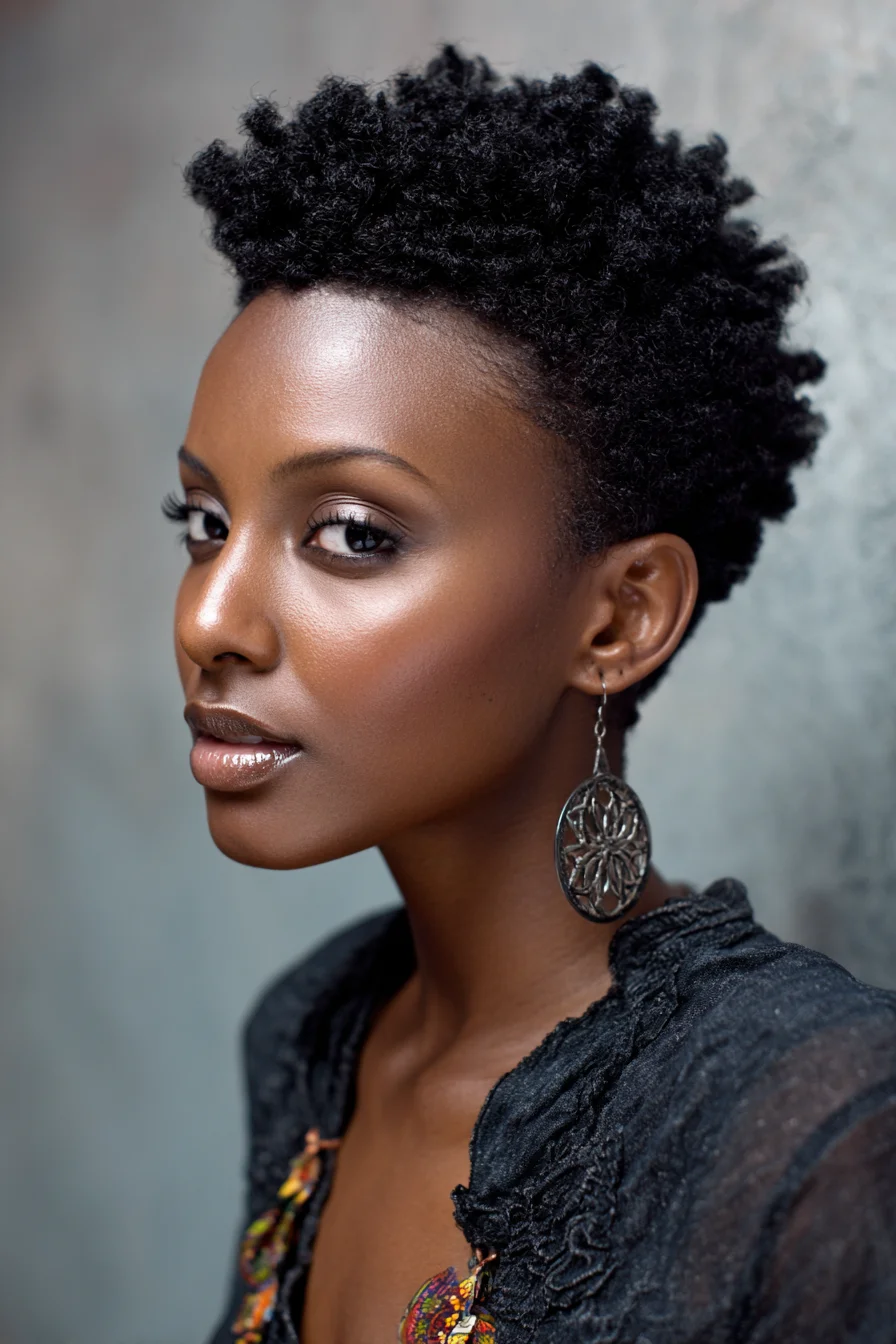 Cropped Natural Coils, Effortlessly Bold