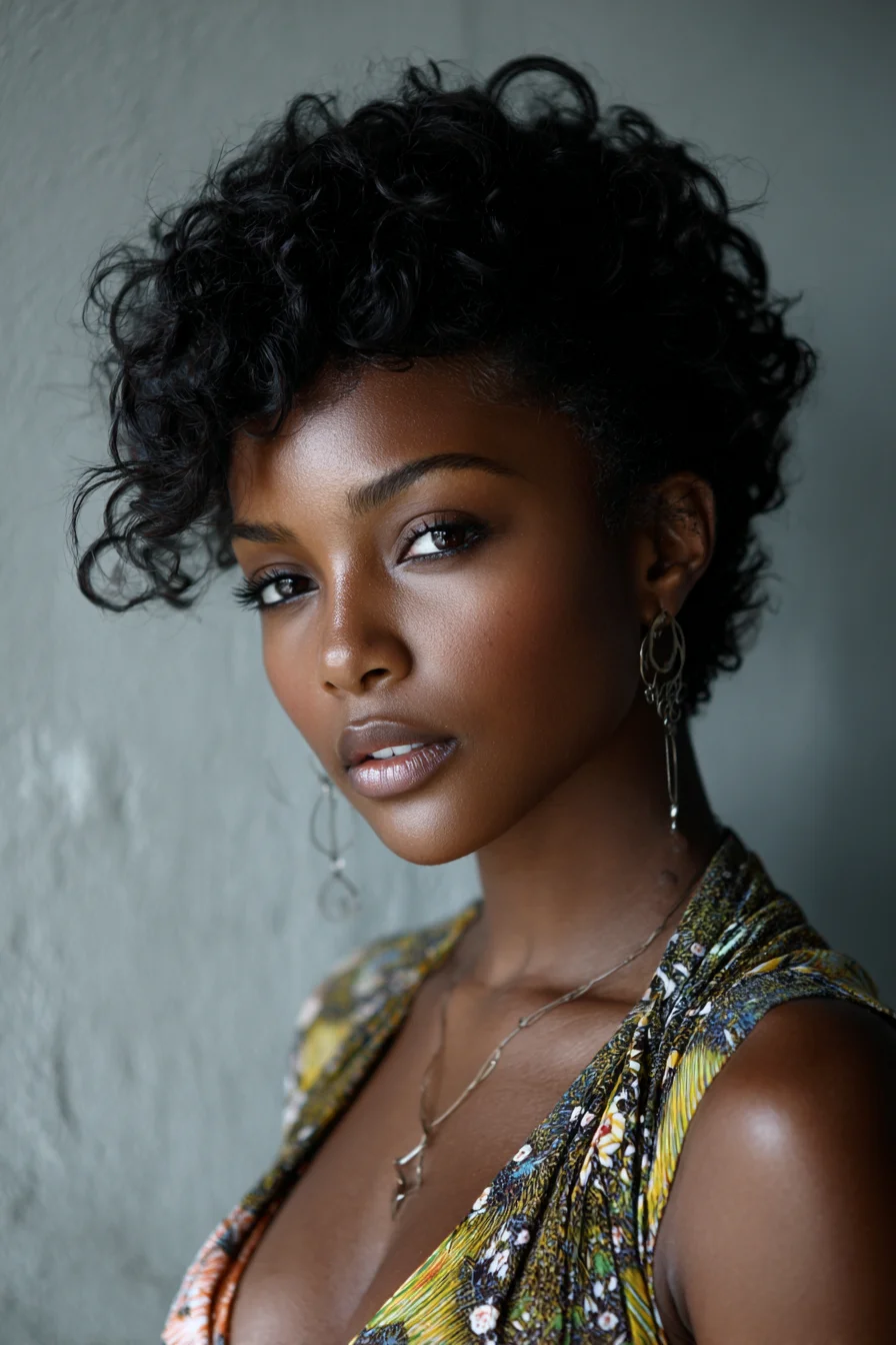 Curly Crop with Effortless Volume