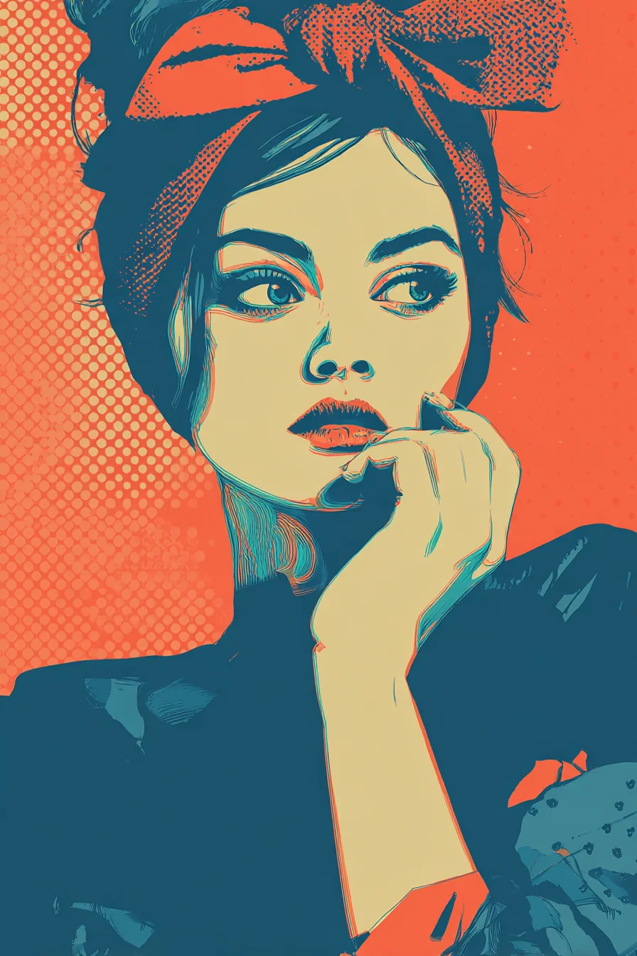 Daydream in Teal and Flame