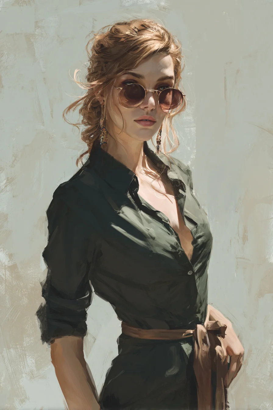 Effortless Cool in Dark Silk