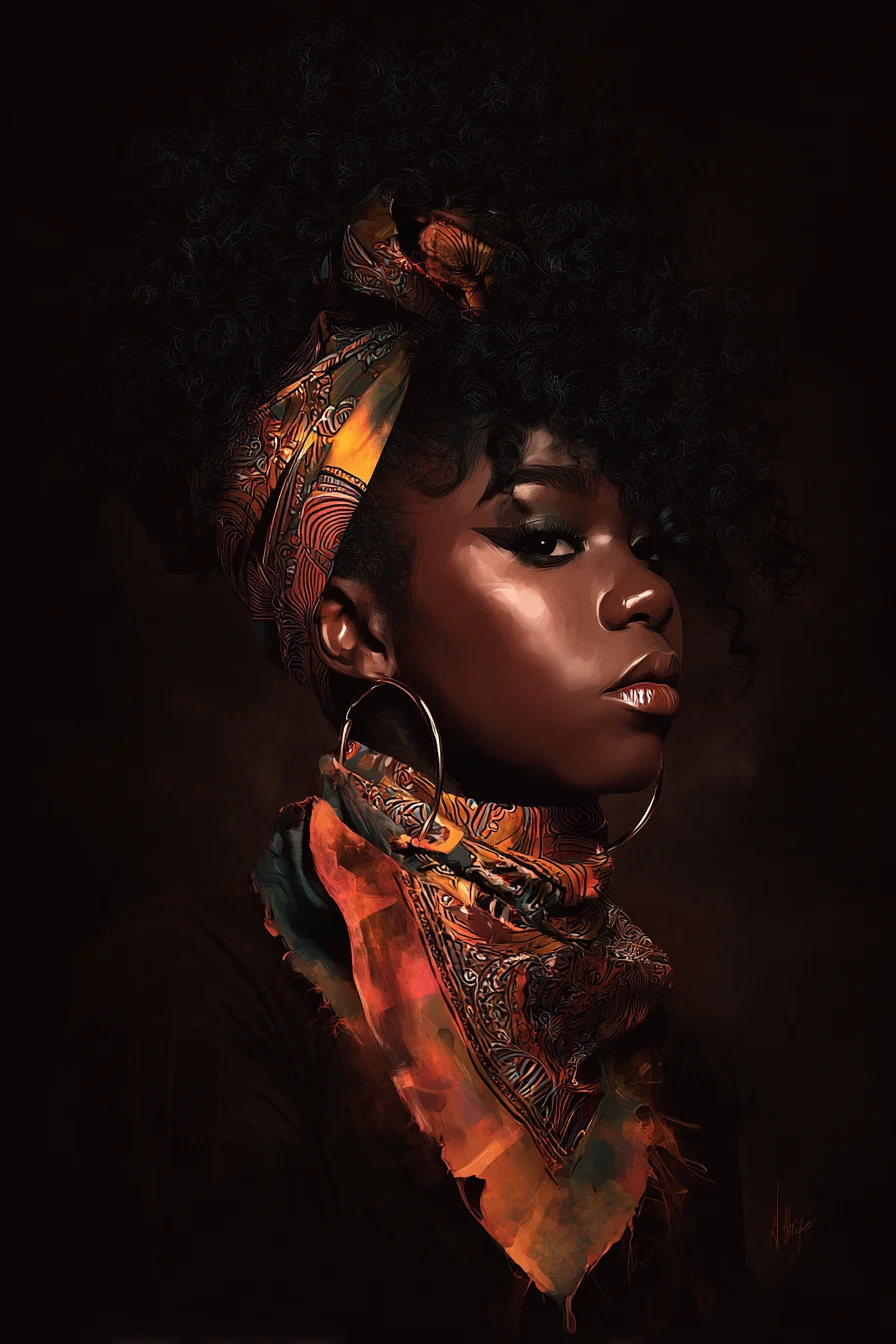 Fire and Shadow in Portrait