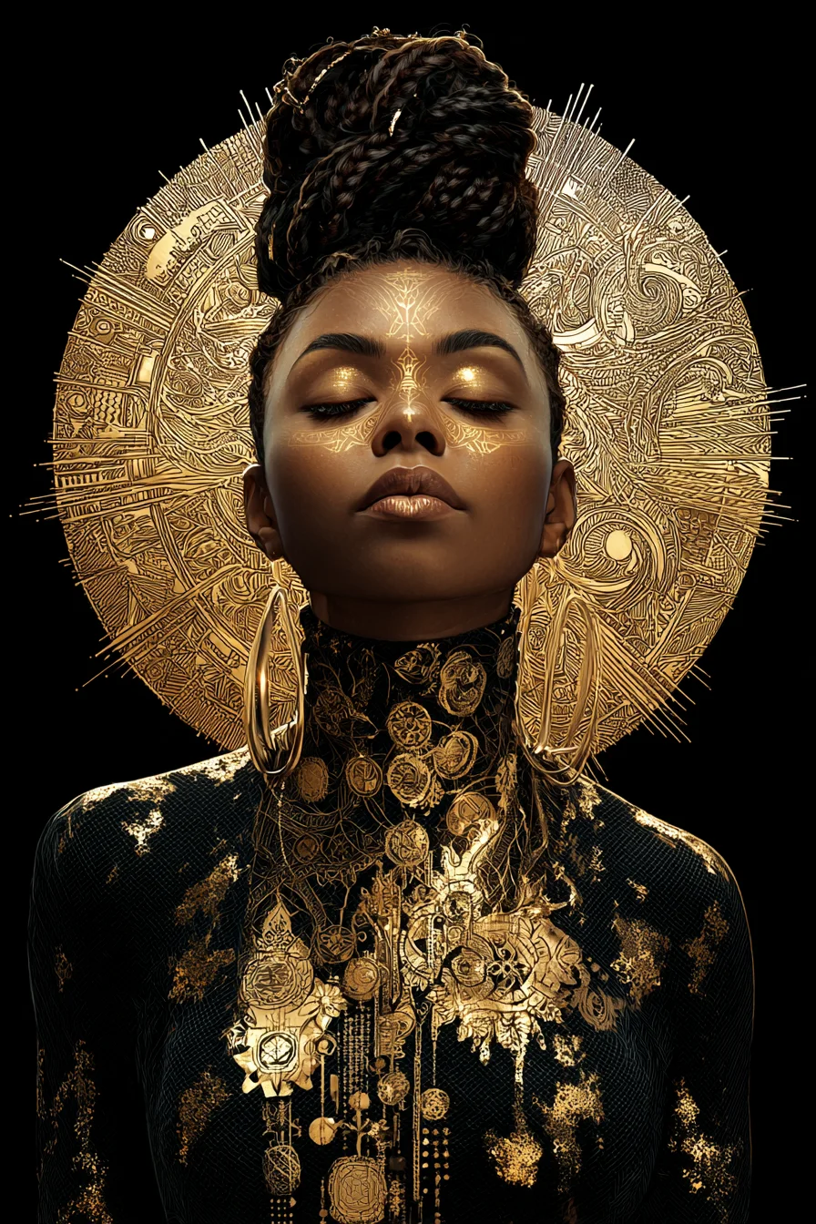 Gold and Shadow Divine