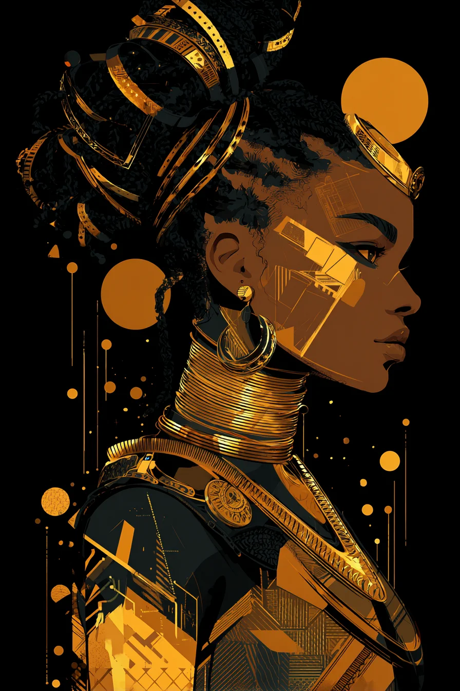 Gold and Shadow in Profile