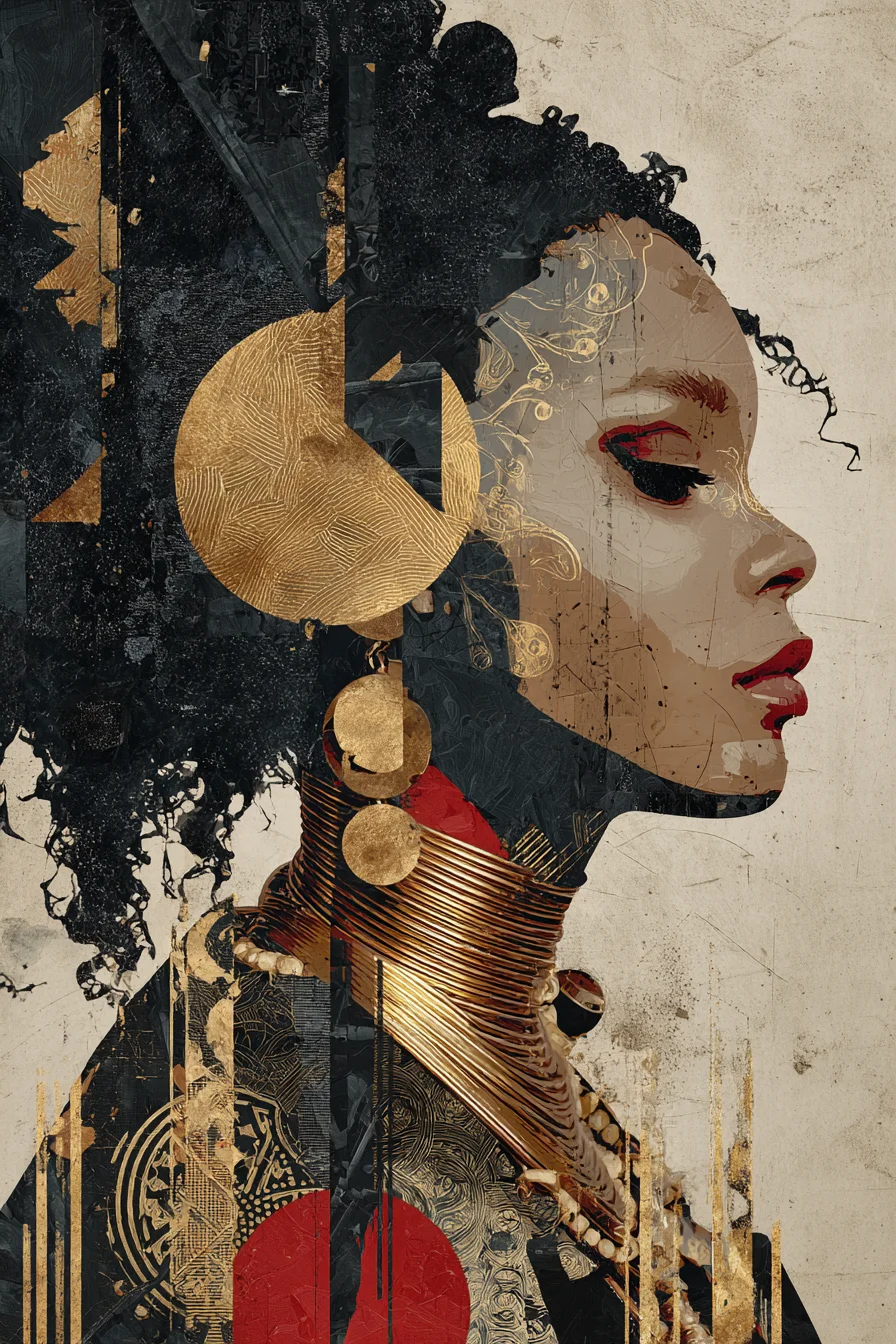 Gold and Shadow in Profile