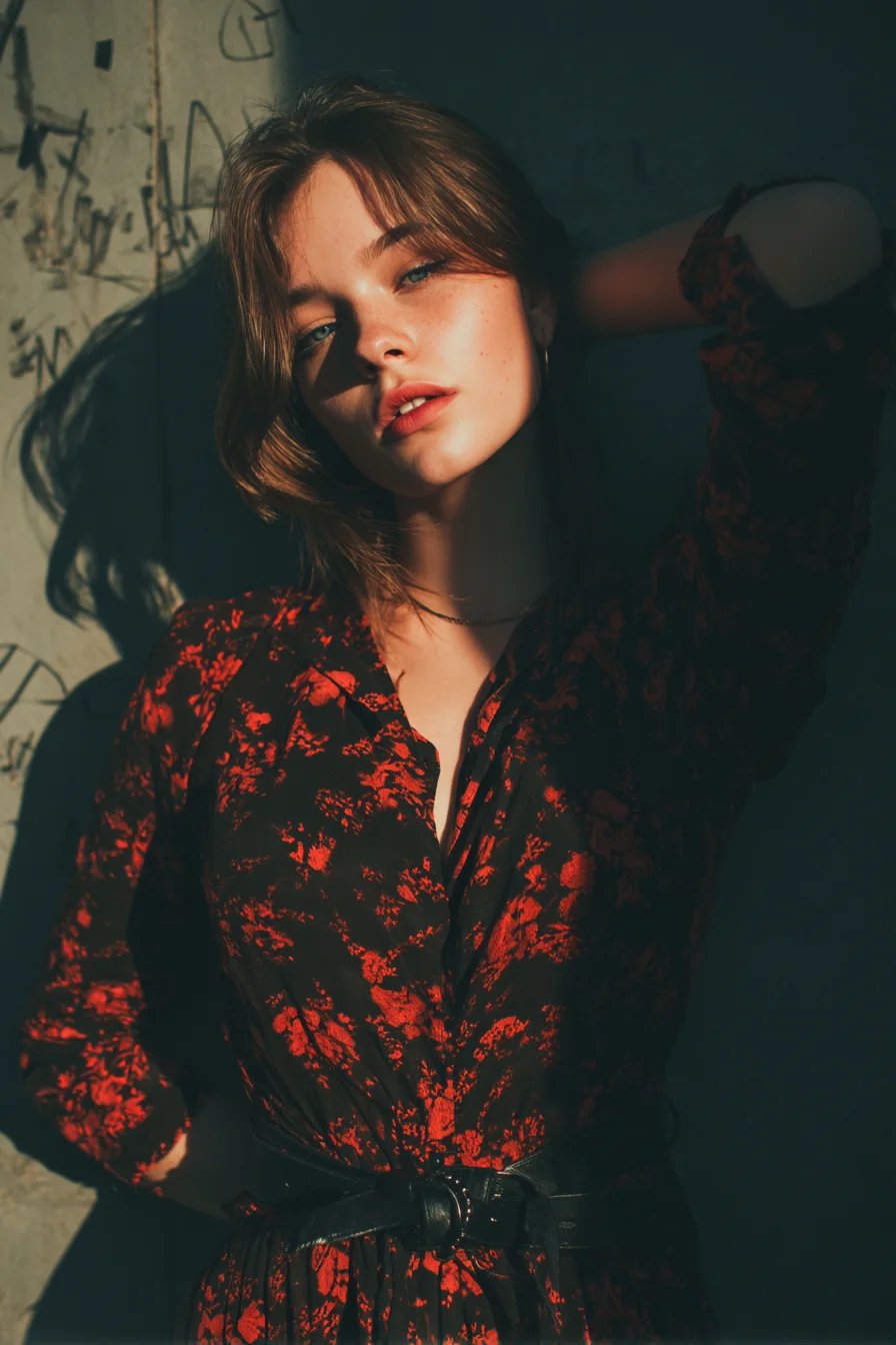 Golden Hour Against the Wall