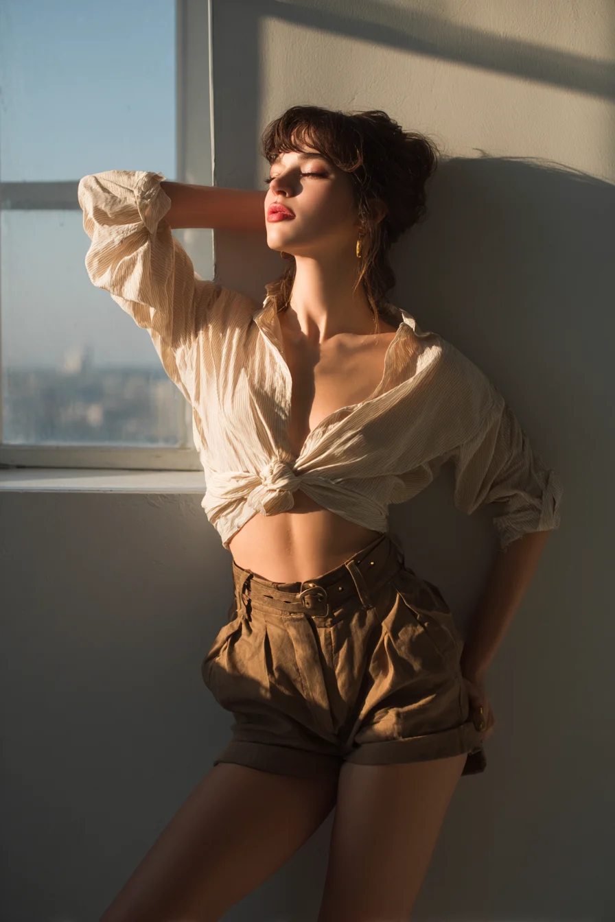 Golden Hour Against the Wall