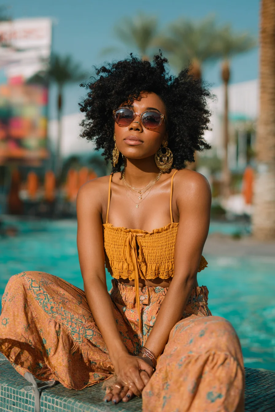 Golden Hour by the Pool