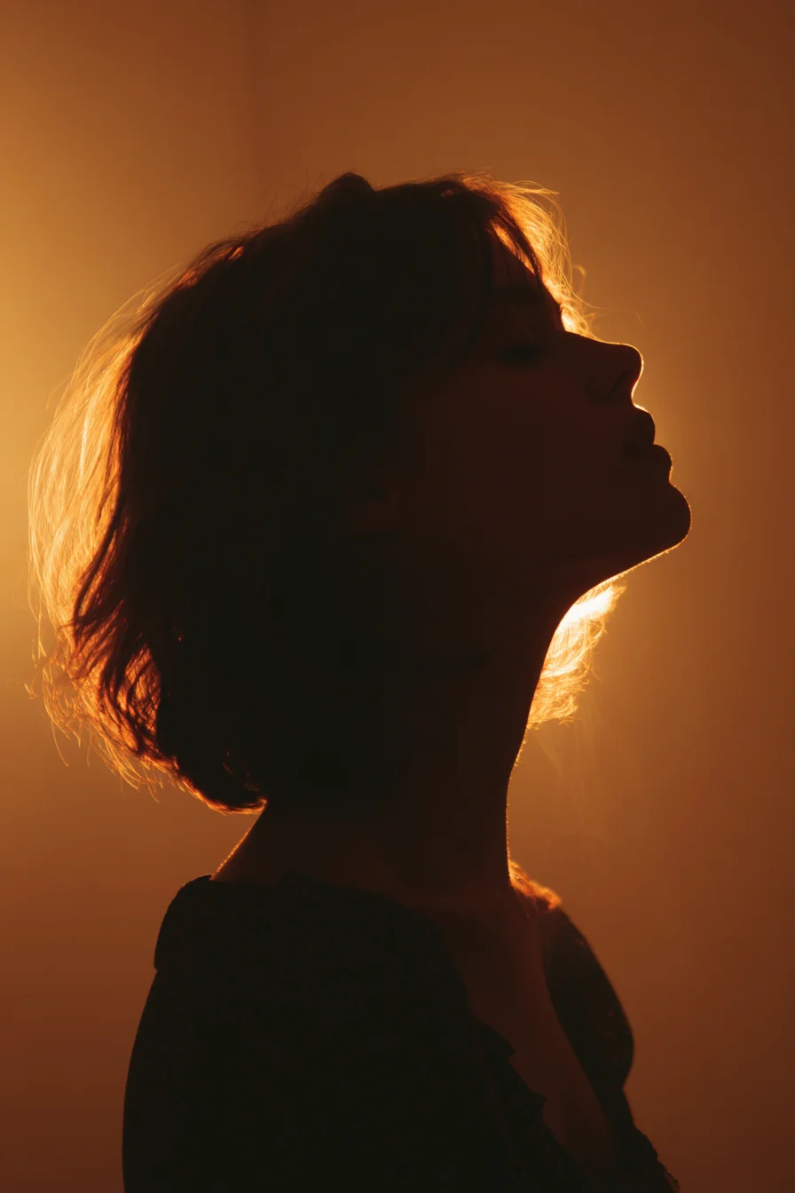 Golden Light, Head Tilted Back