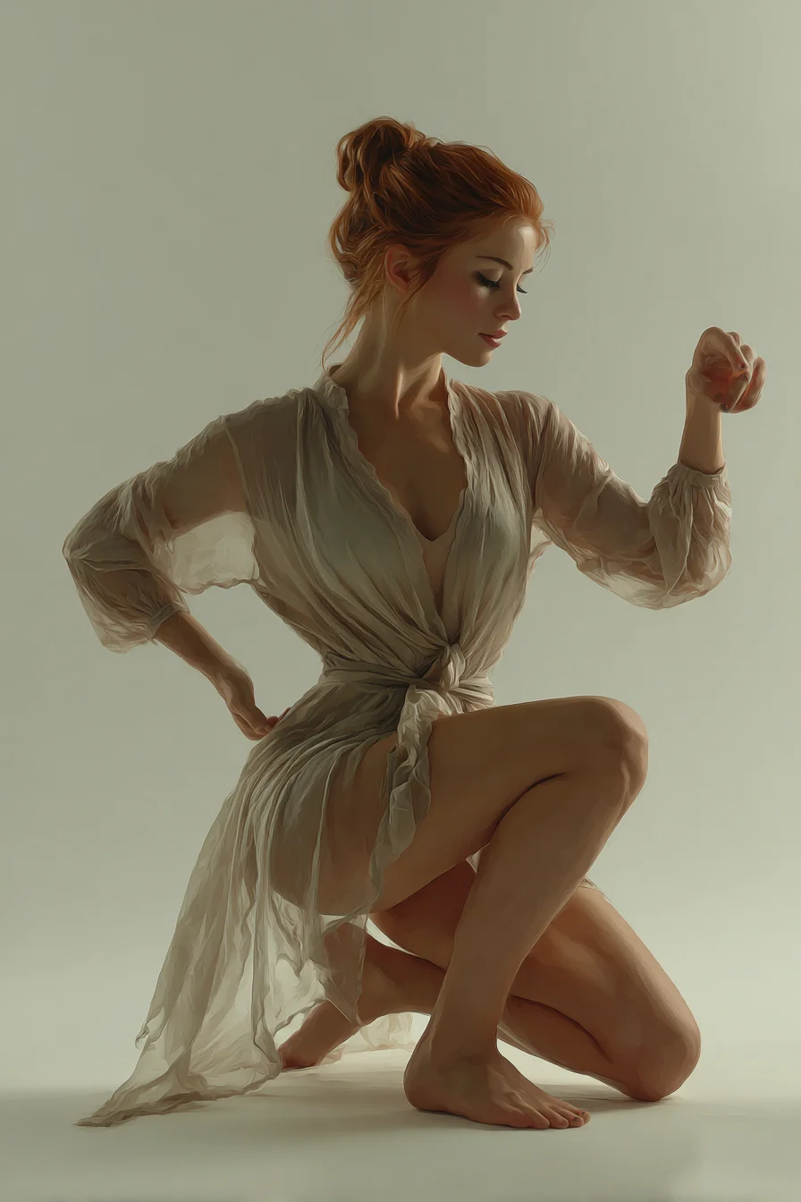 Grounded Movement in Sheer Linen