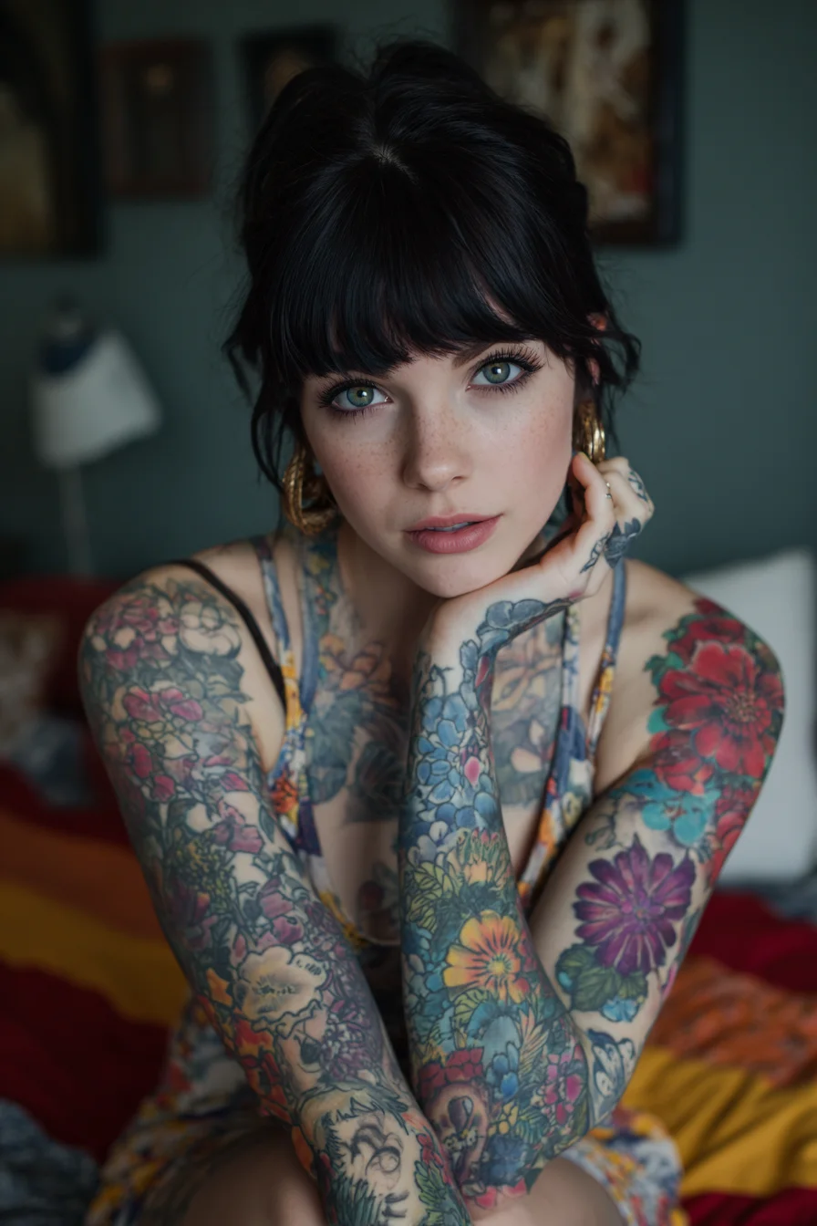 Ink and Green Eyes