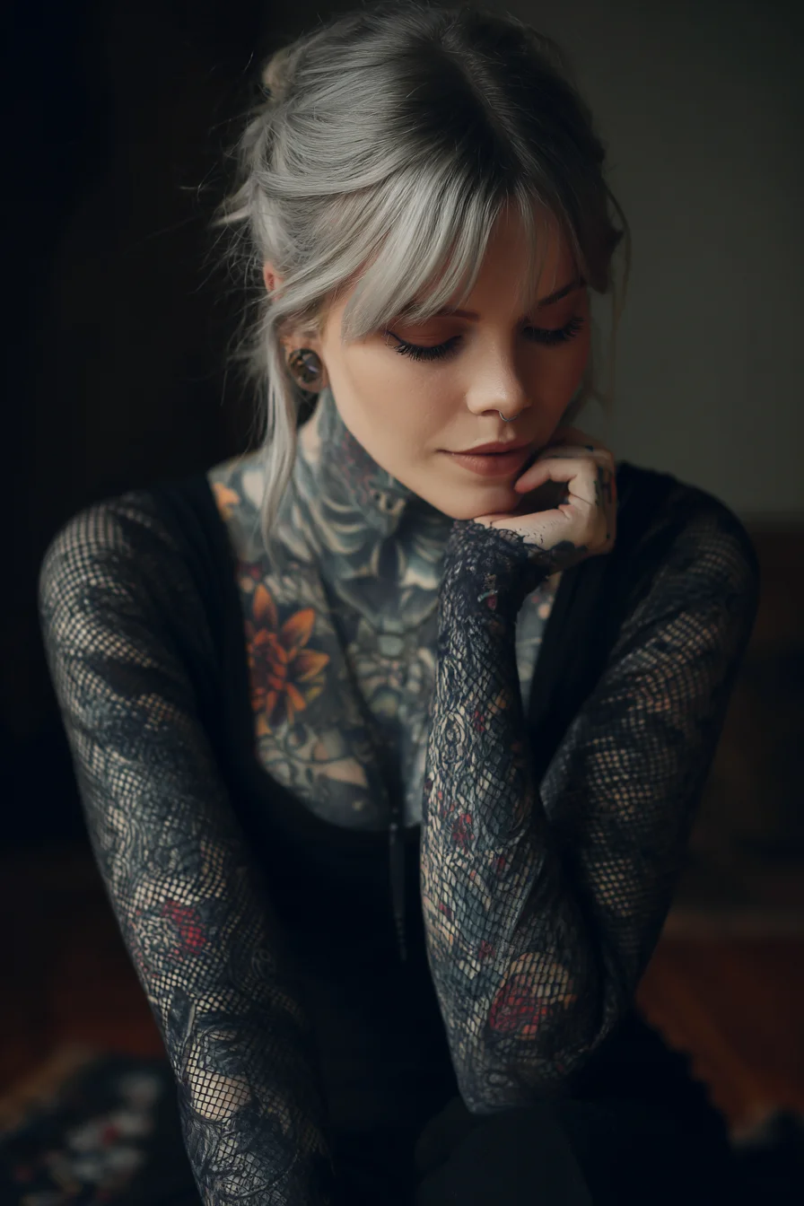 Ink and Silver in Quiet Repose