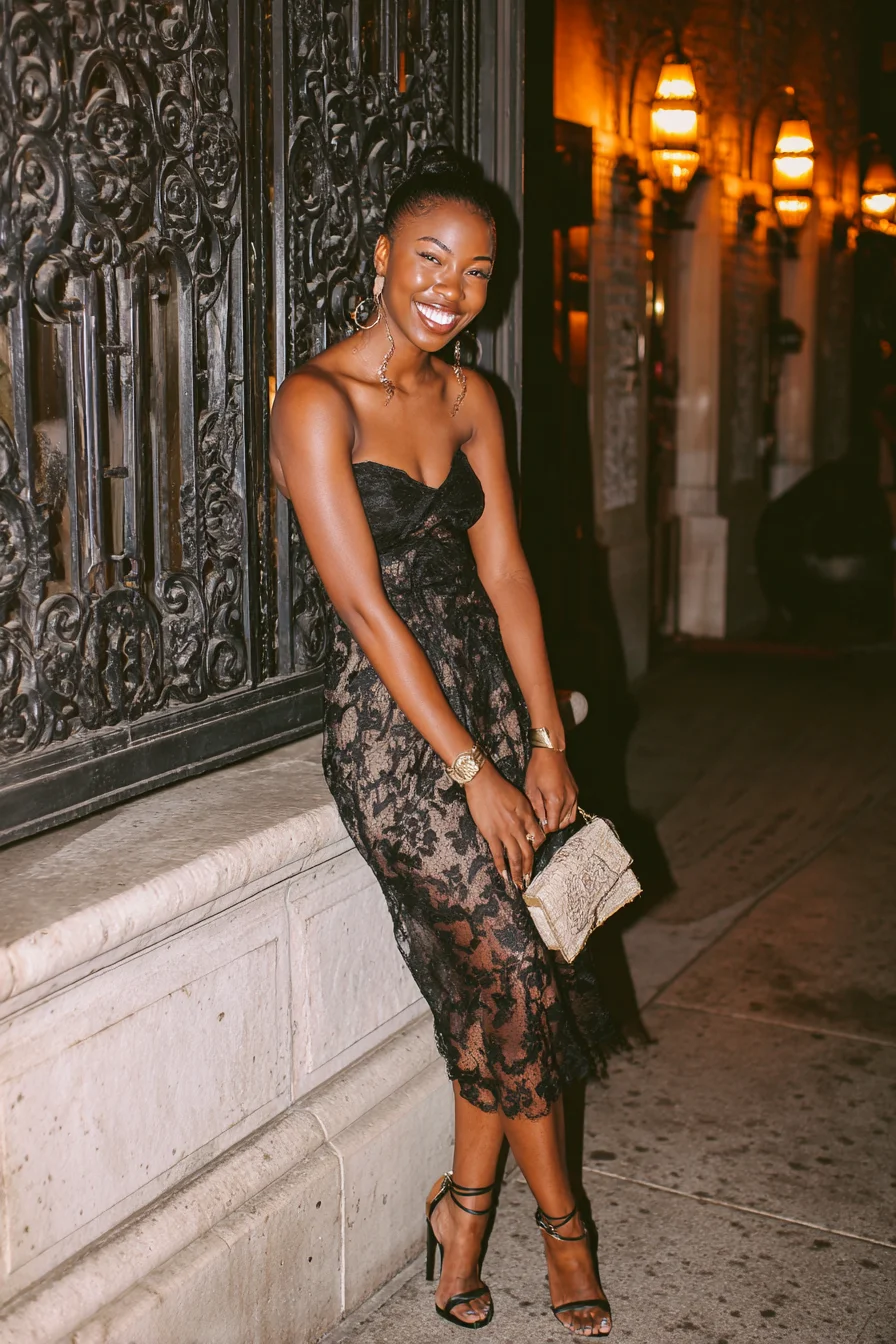 Lace and Gold After Dark