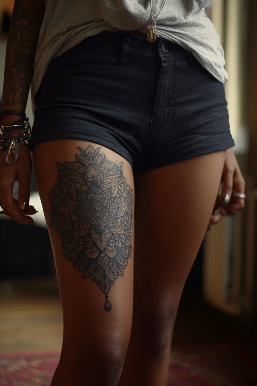 Mandala Ink on Sun-Kissed Skin