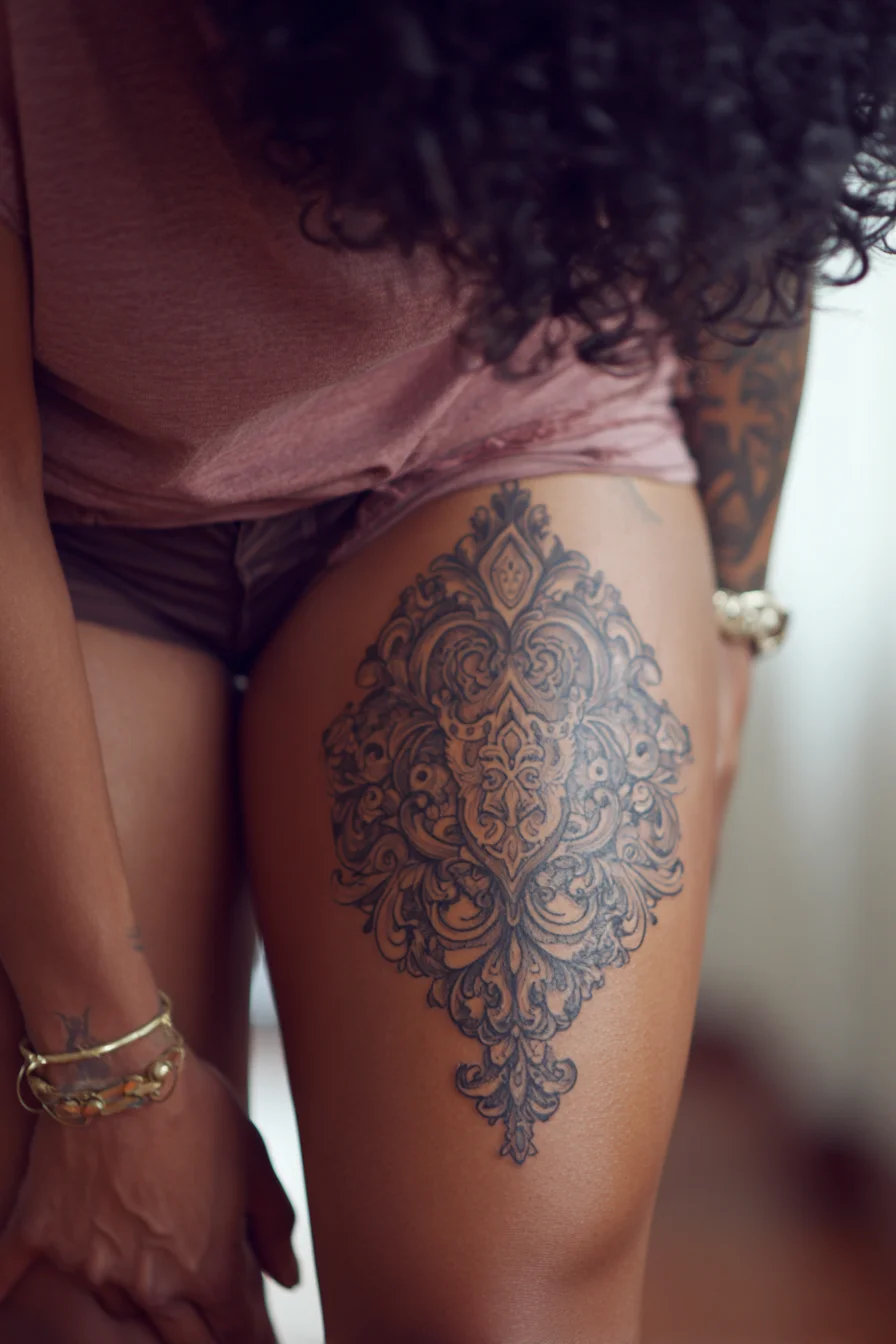 Ornate Mandala Carved in Skin