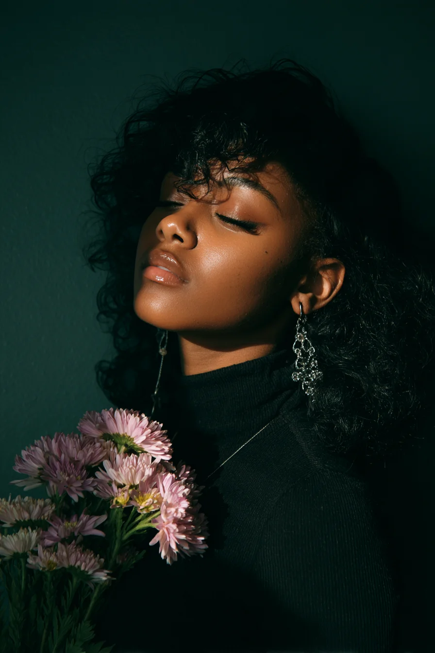 Quiet Bloom in Deep Green