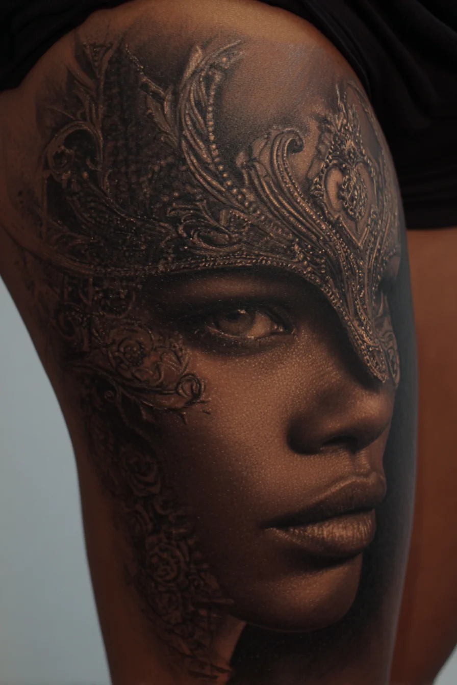 Regal Portrait in Black and Grey