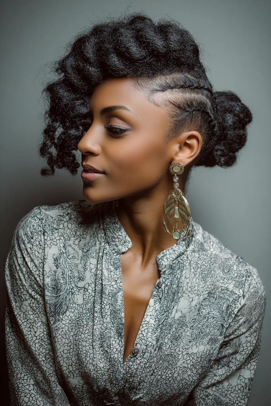 Sculptured Coils with Braided Sides