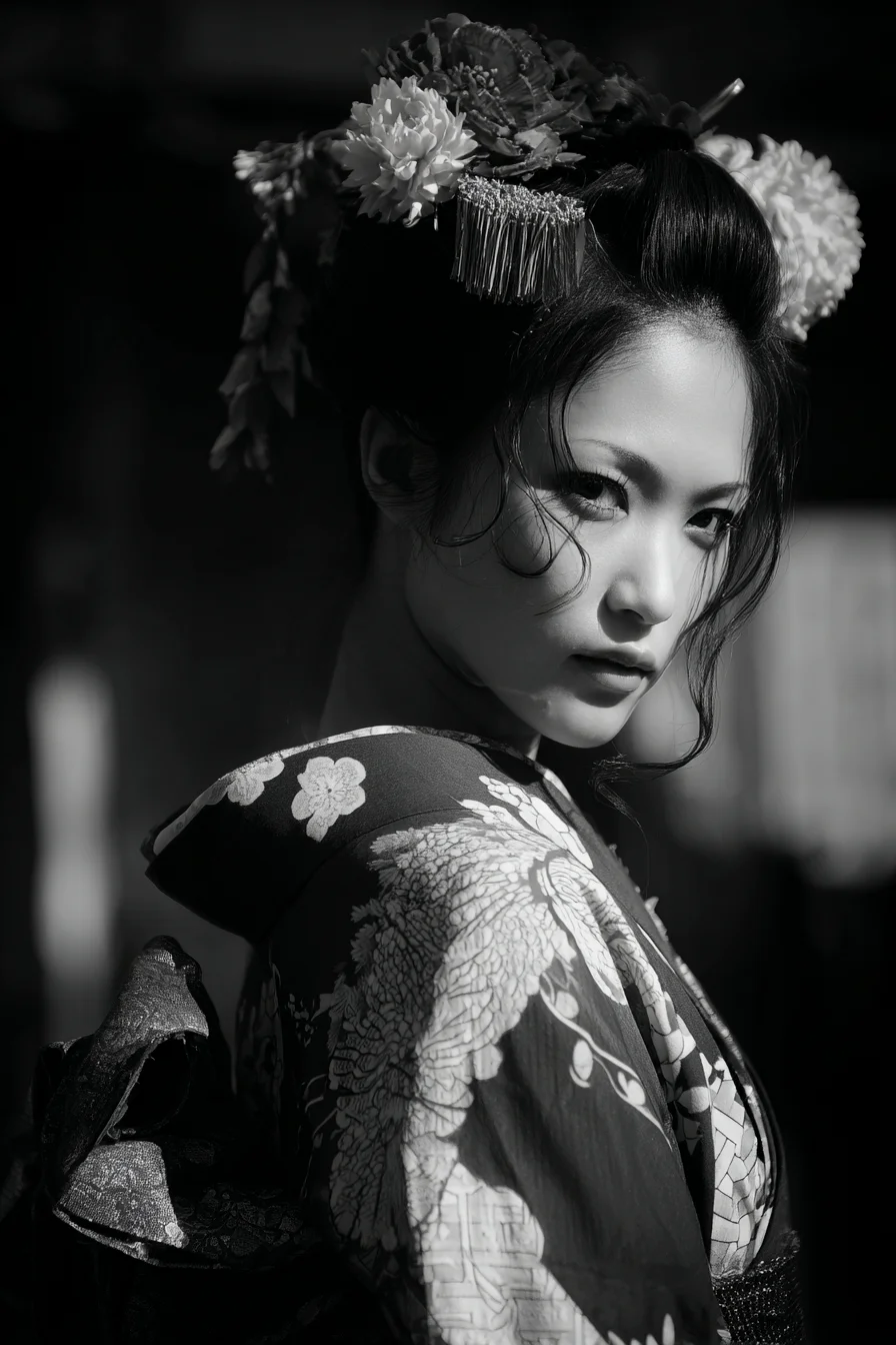 Shadow and Silk in Monochrome