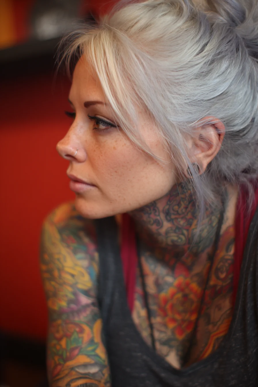 Silver Hair and Saturated Ink