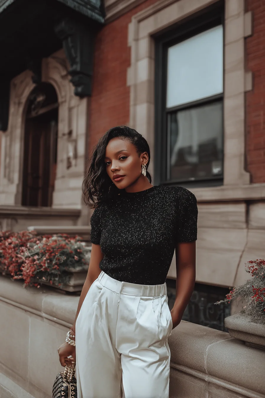 Sparkle Meets Tailored White