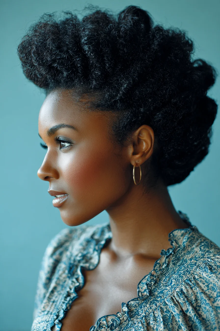 Twisted Updo with Natural Volume