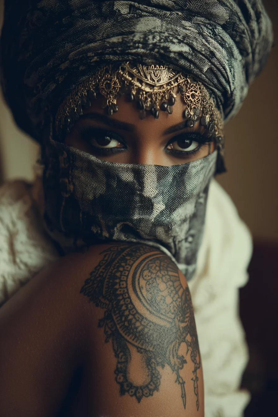 Veiled in Gold and Ink