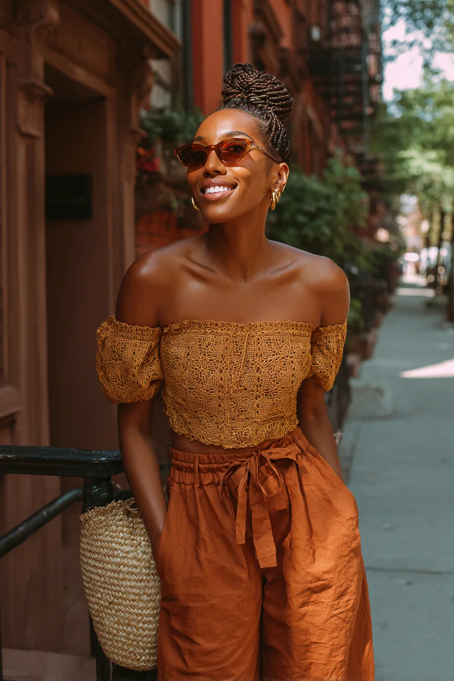 Warm Tones on a City Sidewalk