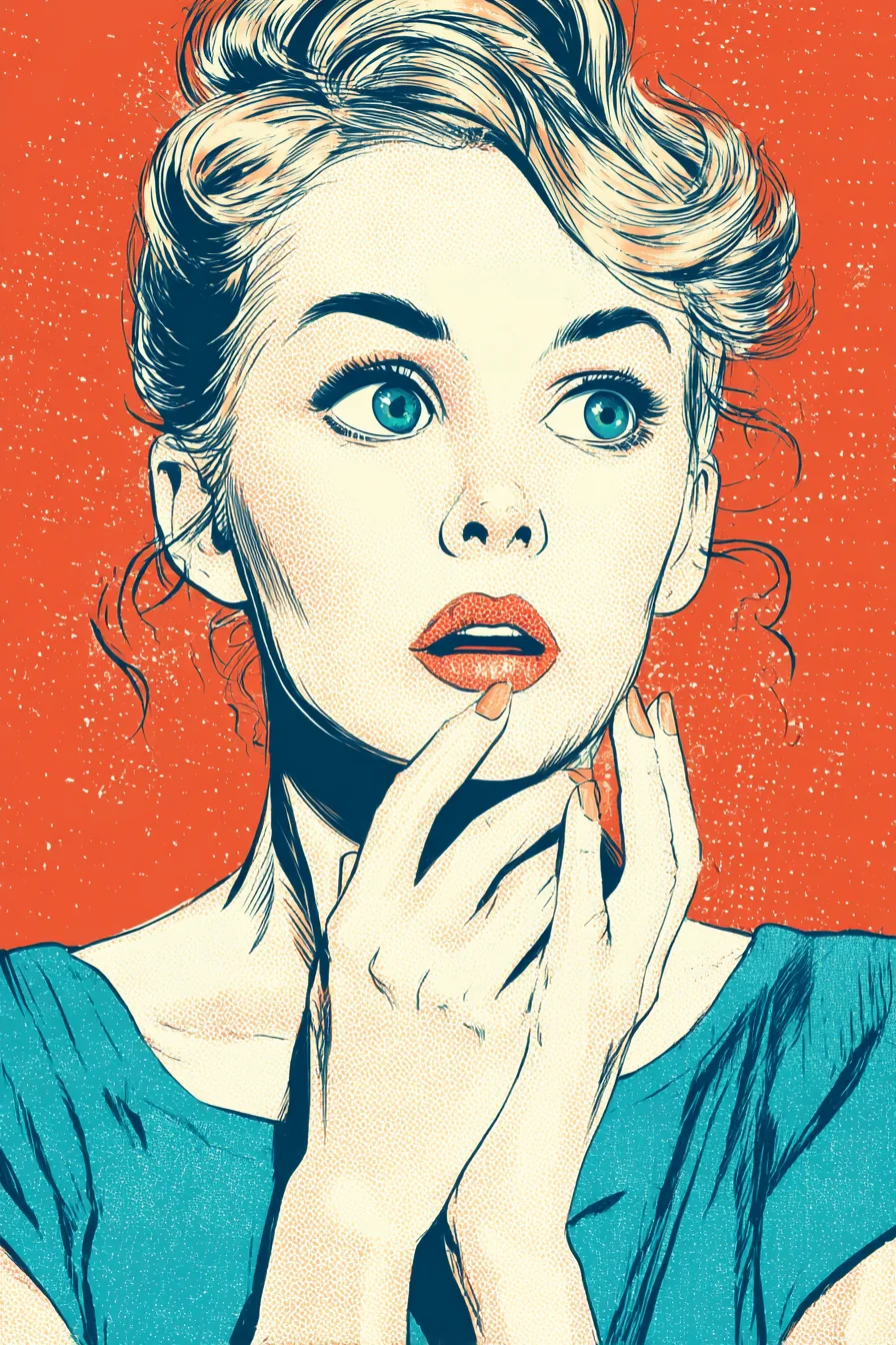 Wide-Eyed Wonder in Retro Color