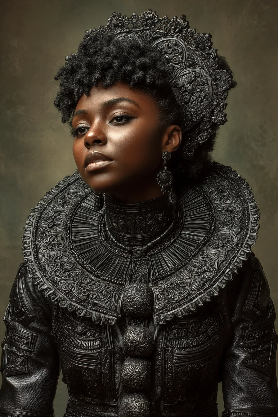 Armor and Afro, Regal in Black