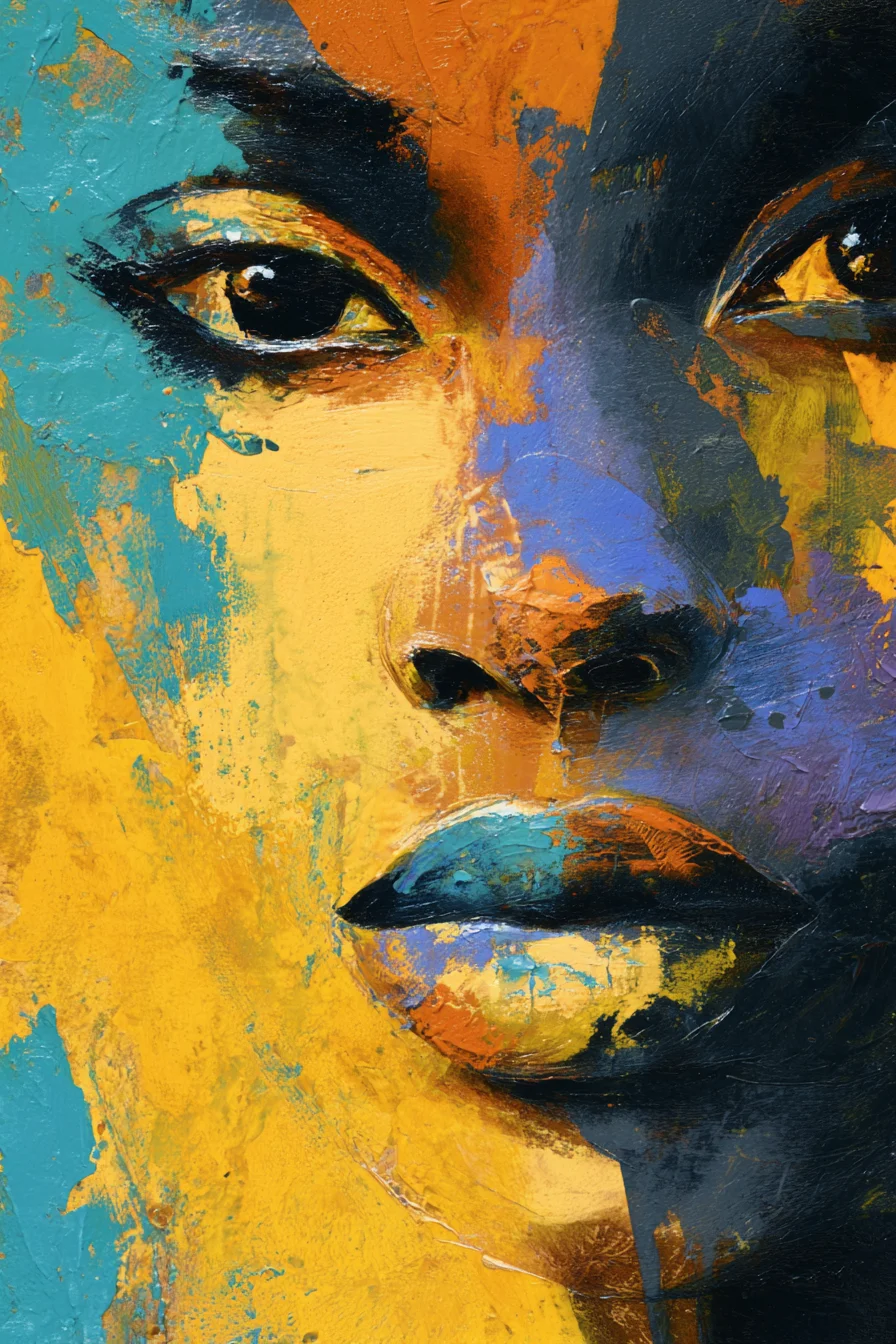 Bold Colors, Unbreakable Gaze