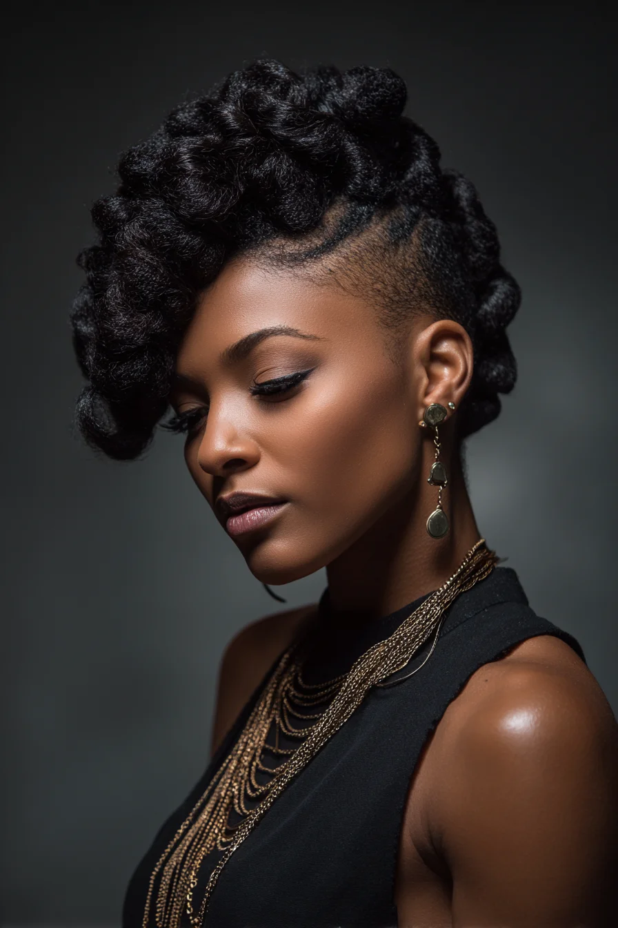 Bold Sculpture in Black and Gold