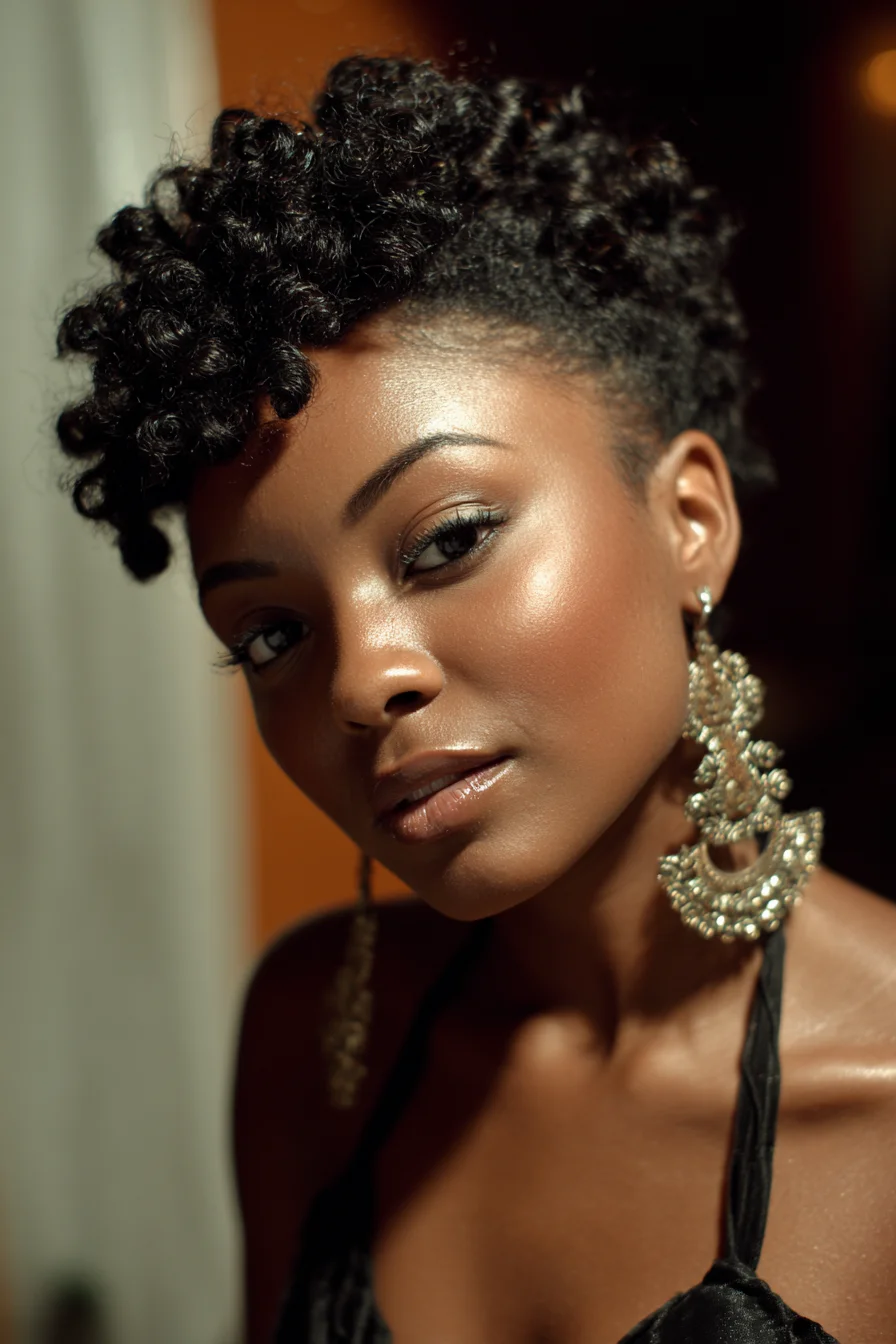Defined Curls With a Tapered Edge