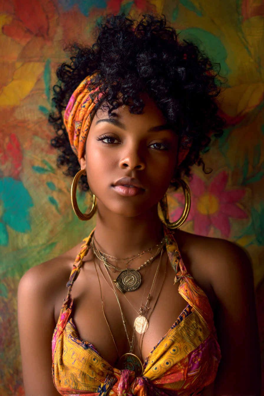 Gold, Curls, and Warm Color