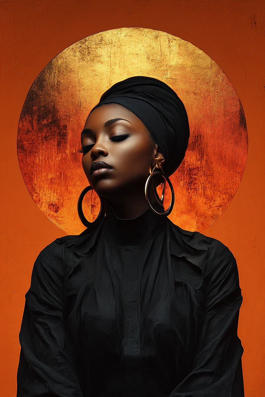 Gold Halo, Black Silk