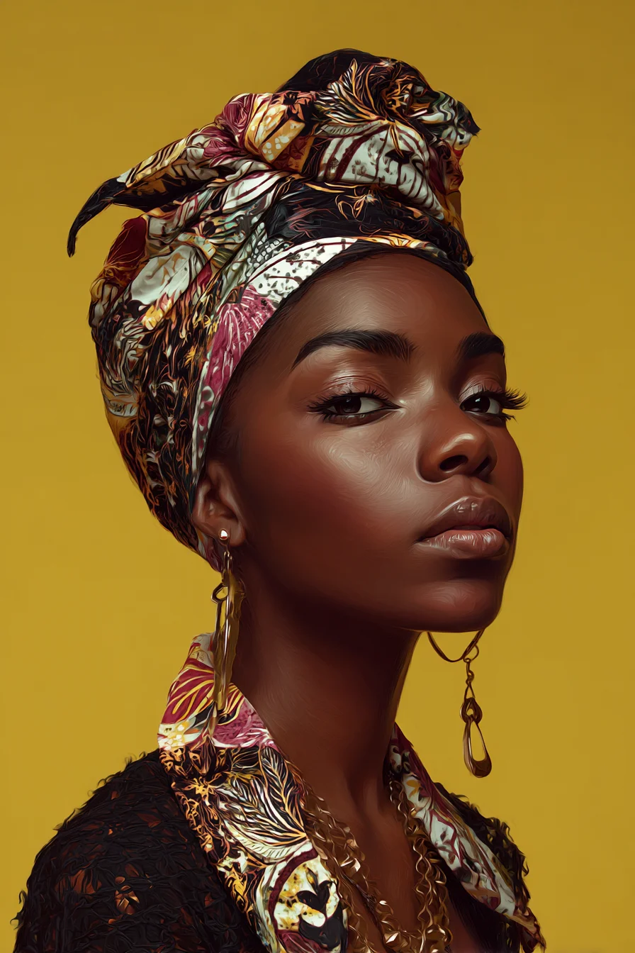 Gold Light and Printed Silk