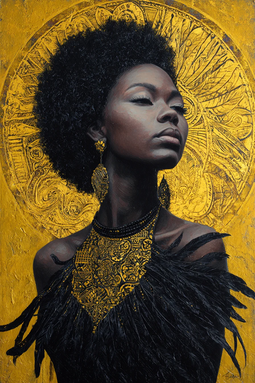 Golden Halo, Black Feathers