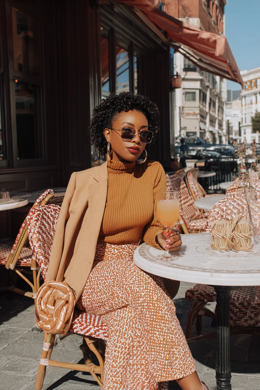Golden Hour at a Parisian Café