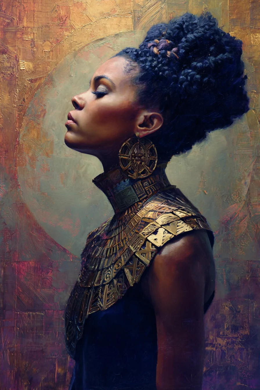 Golden Reign in Oil and Shadow