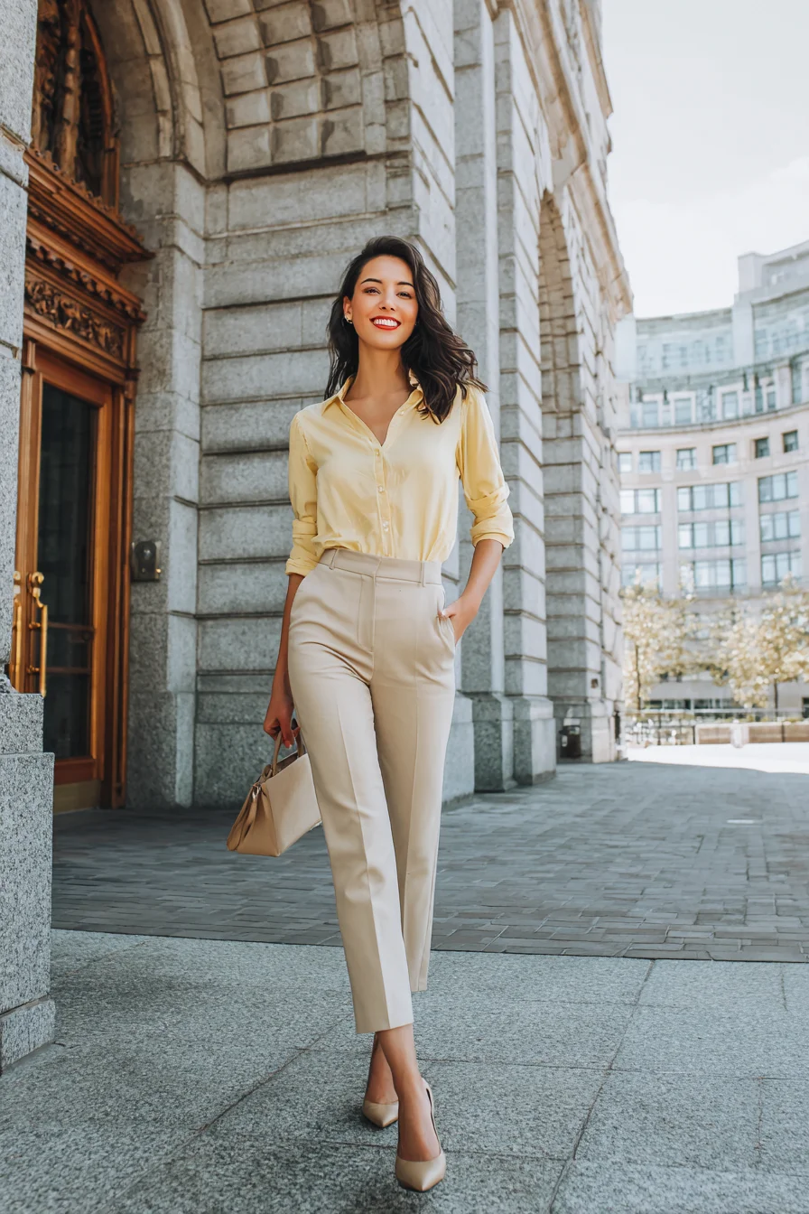 Polished in Pale Yellow and Cream