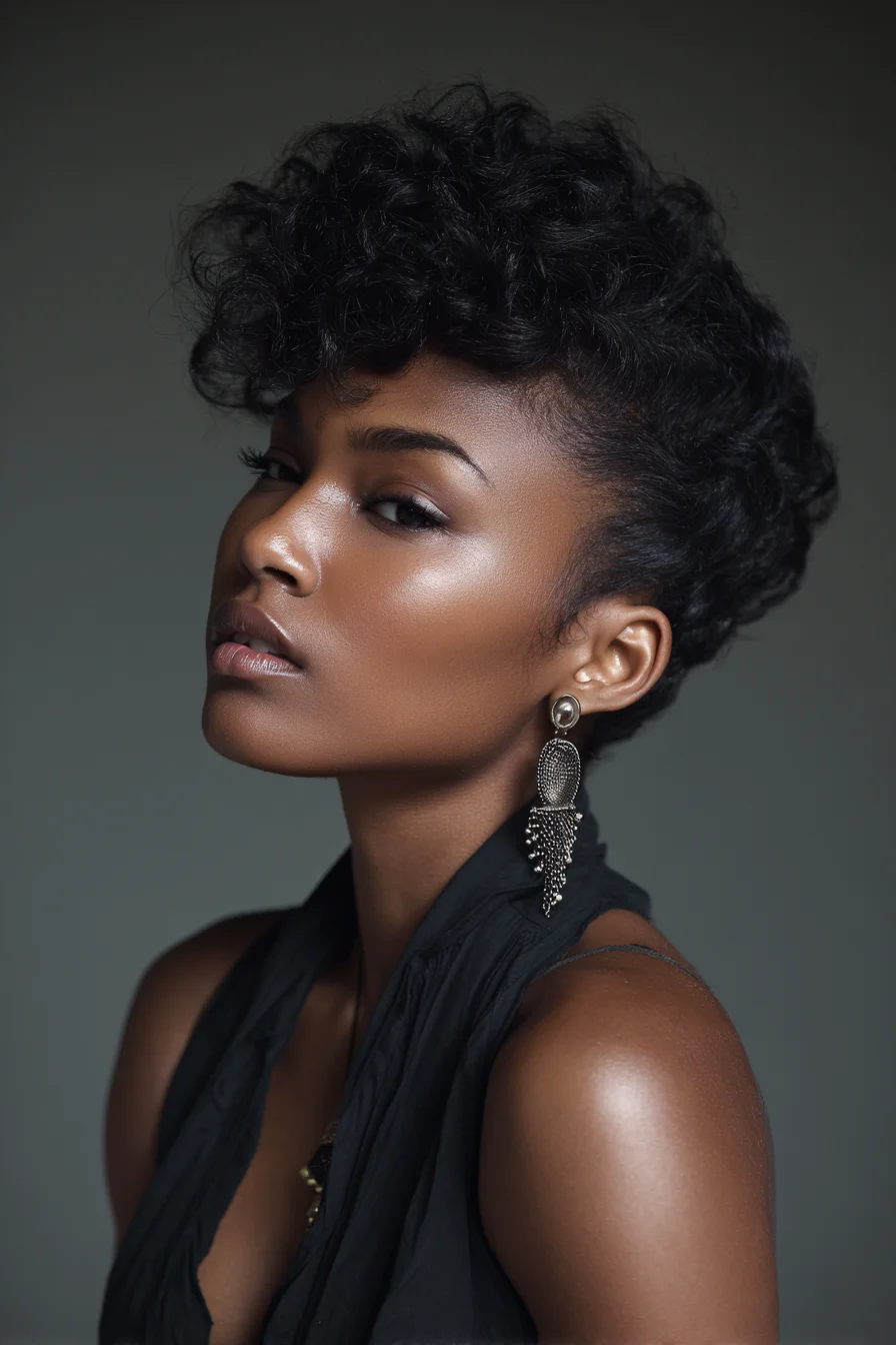 Sculpted Curls, Sharp Attitude