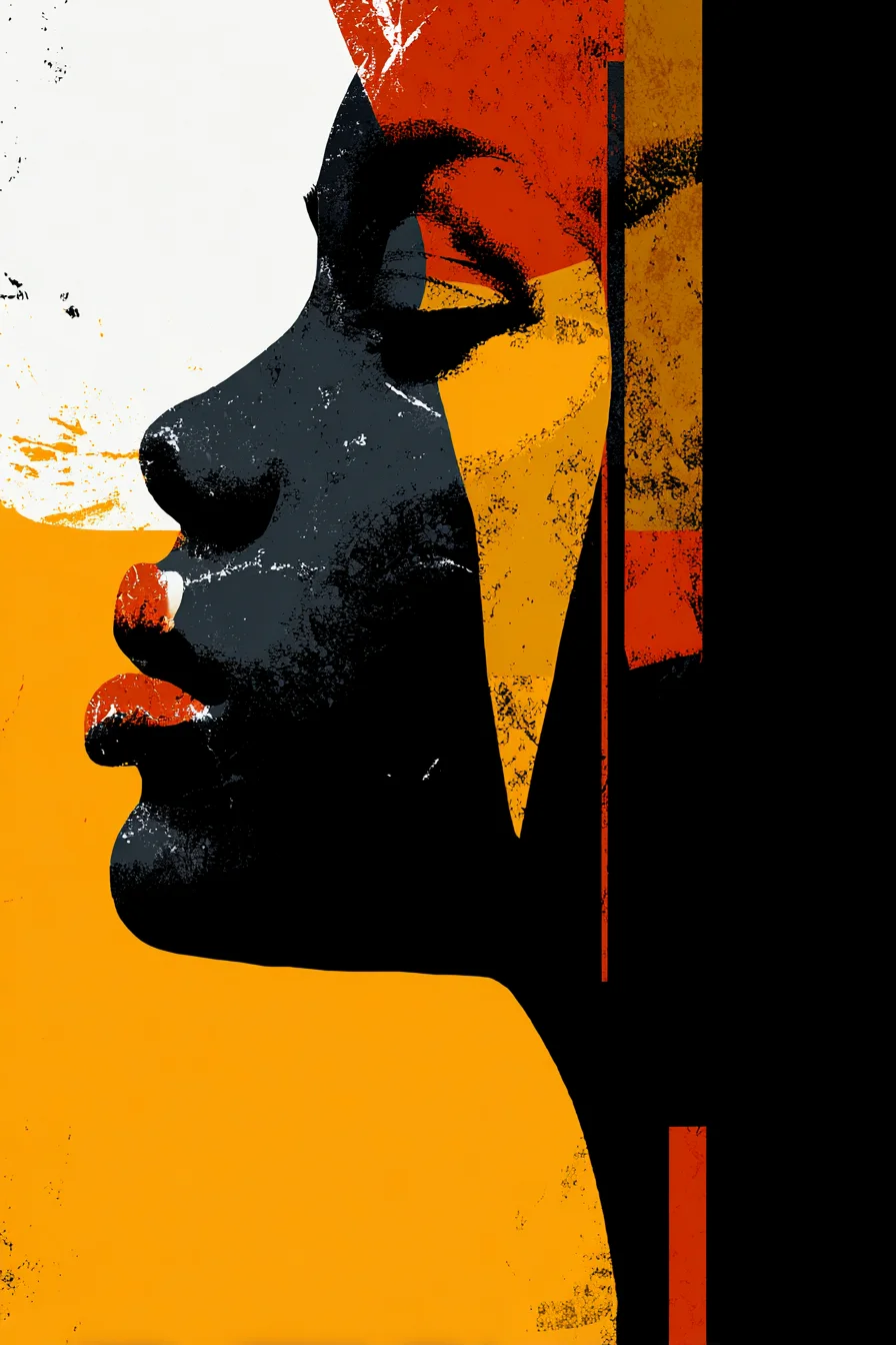 Silhouette in Gold and Fire