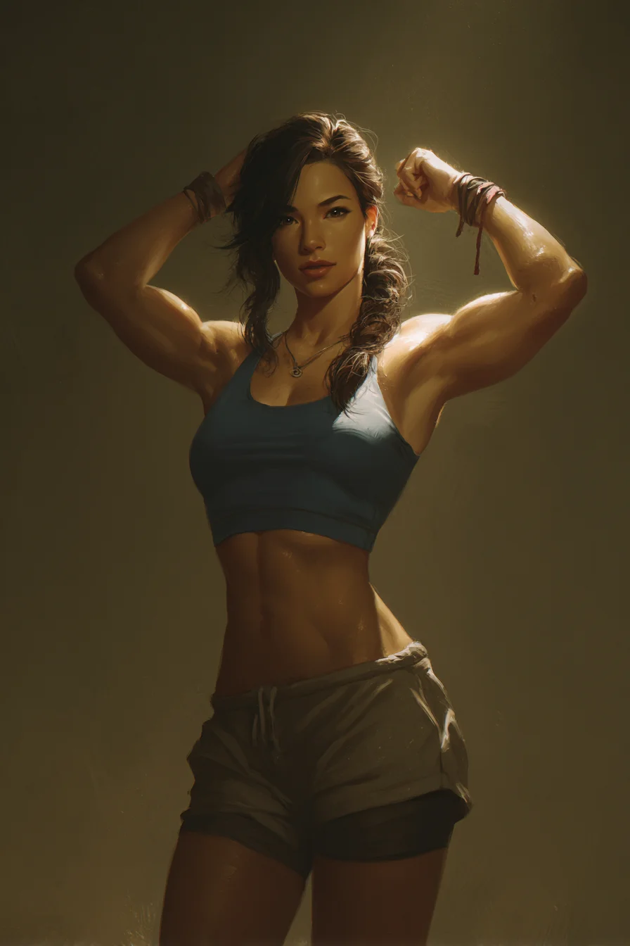 Strength Rendered in Golden Light