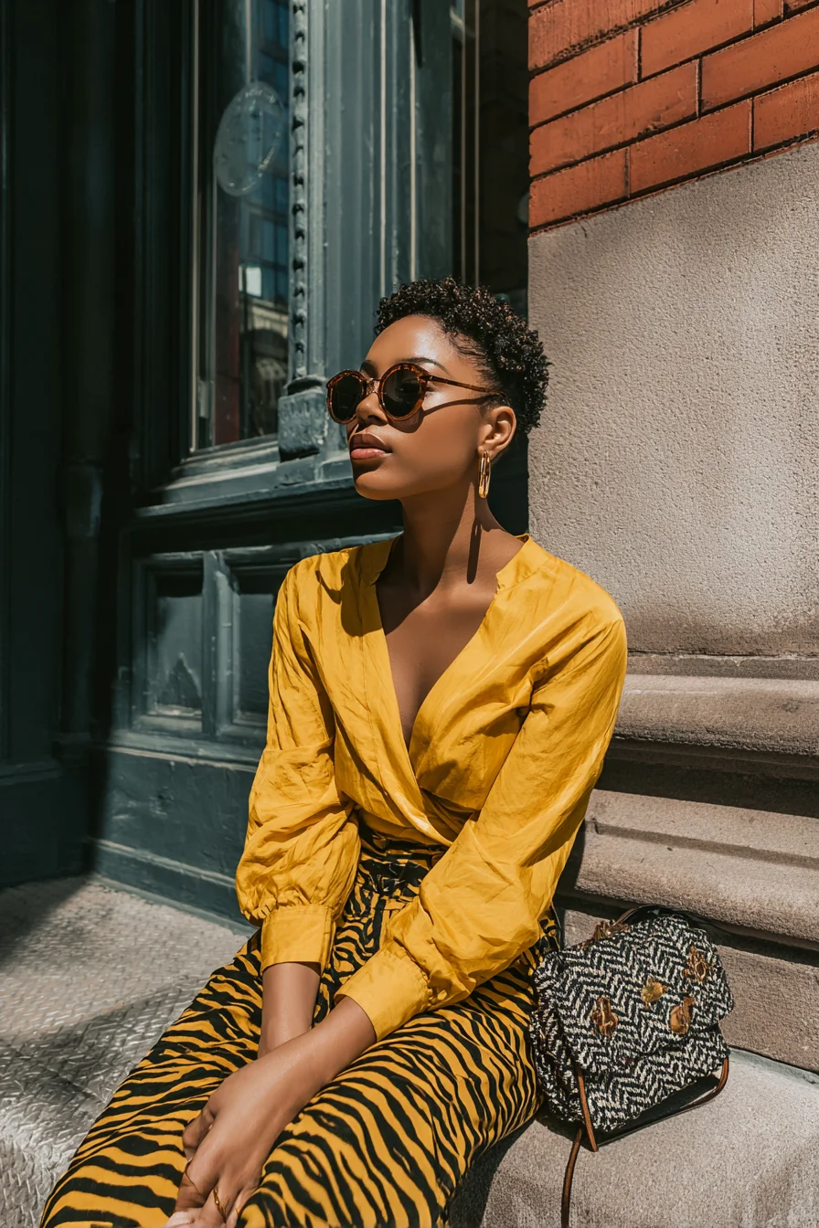 Sun-Drenched Streets, Bold Print