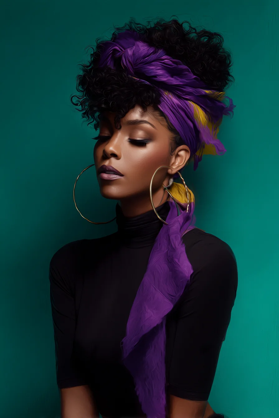 Wrapped in Purple and Gold